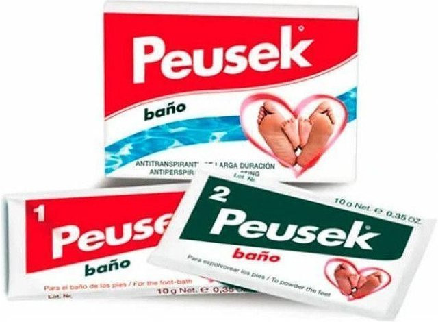 Peusek Antitranspirant-Fußbad, 2 x 20 g, Unisex - Bild 1
