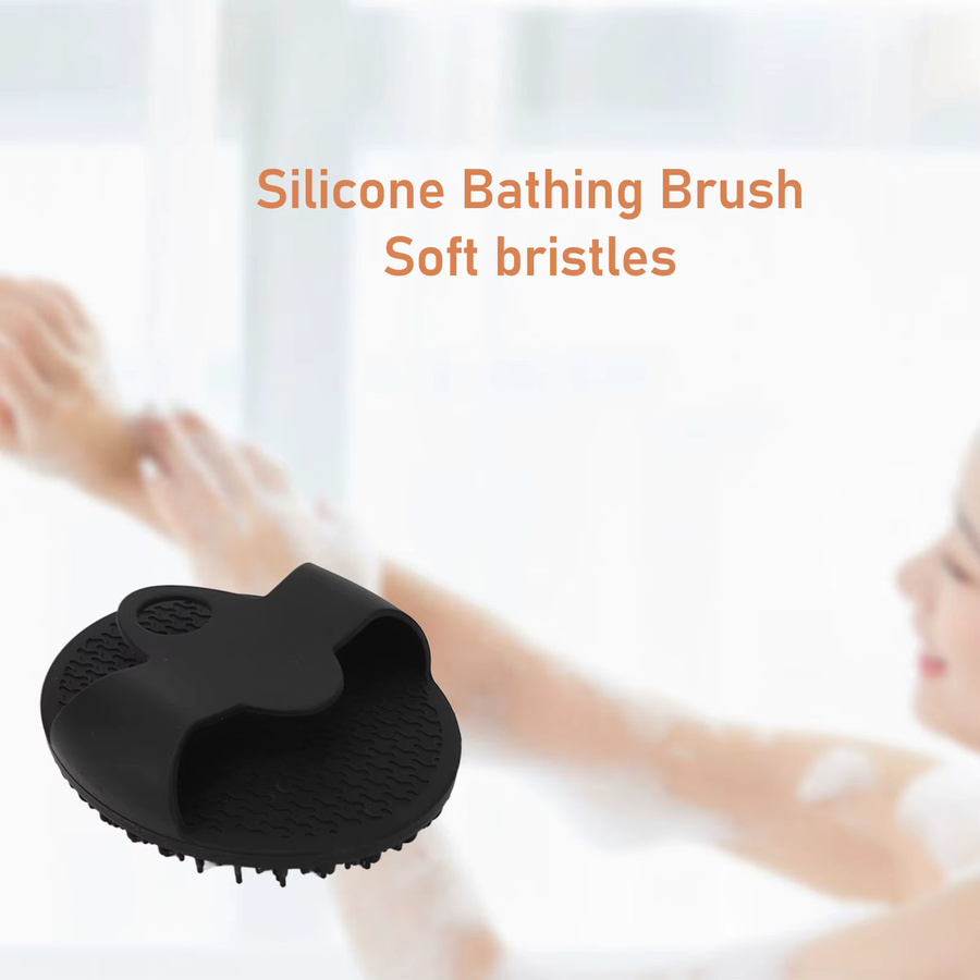 TMISHION Bade-Körperbürste aus Silikon, Schwarz, Unisex - Bild 2