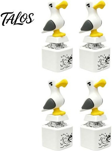 Interaktives Schlüsselanhänger-Spielzeug Tastatur Fidget mit Ton und Licht, 4-teiliges Set, weiß - Bild 1