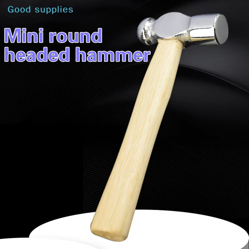 nimbleMini Multifunktions-Minihammer aus Holz mit silbernem Rundkopf für Walnüsse und als Auto-Notfallwerkzeug - Bild 3