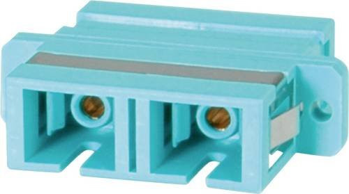VALUE LWL-Kupplung SC/SC Duplex OM3 in Blau und Türkis - Bild 1