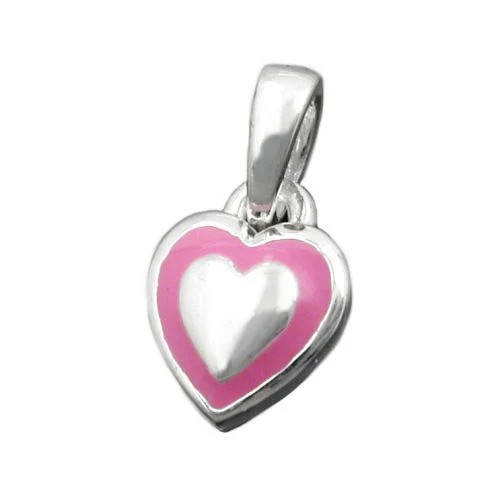 SIGO Anhänger Herz, rosa, 925 Silber, Kinder - Bild 1