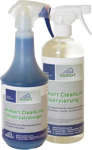Biohort Sparset mit CleanLine Universalreiniger 1.000 ml und Konservierung 750 ml - Bild 1