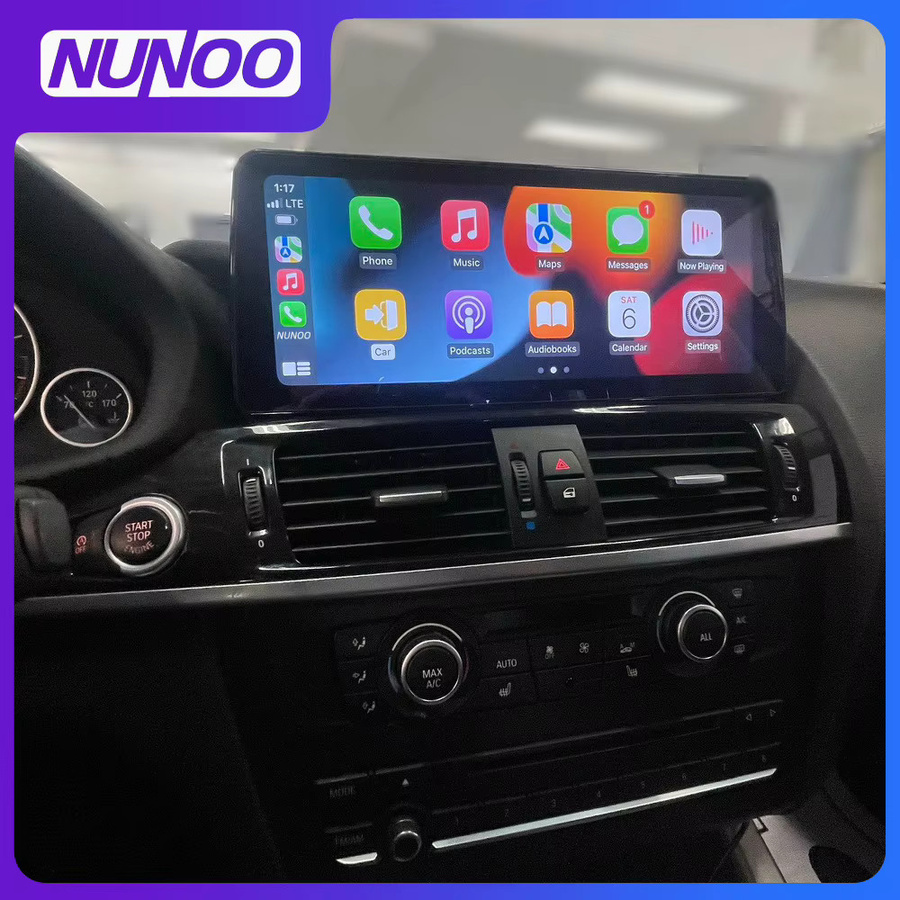 Nunoo Android 14 Autoradio mit 8GB RAM und 128GB Speicher für BMW X3 F25 und X4 F26 (2010-2018), CarPlay, GPS, WLAN und DSP, Schwarz - Bild 2