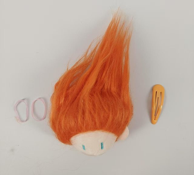Niedliche Kugelkopf Frittierte Haare Puppe Plüsch Baumwolle 7-14 Jahre - Bild 1