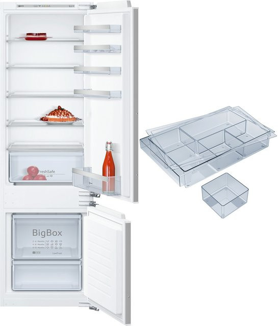 Neff Einbau-Kühl-Gefrier-Kombination in Weiß mit integrierter Fresh Zone und Super Freezing, B/T/H: 56,3 x 54,1 x 209,0 cm - Bild 1