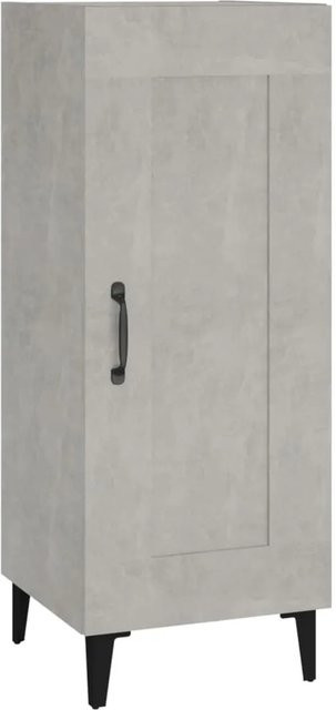 vidaXL Sideboard in Betongrau im industriellen Stil aus Holzwerkstoff und Metall, B/T/H: 34,5 x 34 x 90 cm - Bild 1