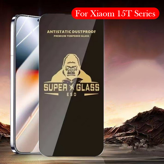 King Kong Gorilla Displayschutz aus gehärtetem Glas für Xiaomi 15T 14T 13T 12T 11T 10T Pro 5G in Transparent - Bild 1