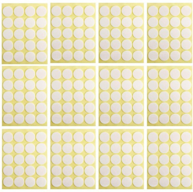 200 Stück hitzebeständige Kerzen-Docht-Aufkleber, selbstklebendes doppelseitiges Schaumklebeband in Weiß zur Befestigung von Kerzen beim Kerzenmachen - Bild 1