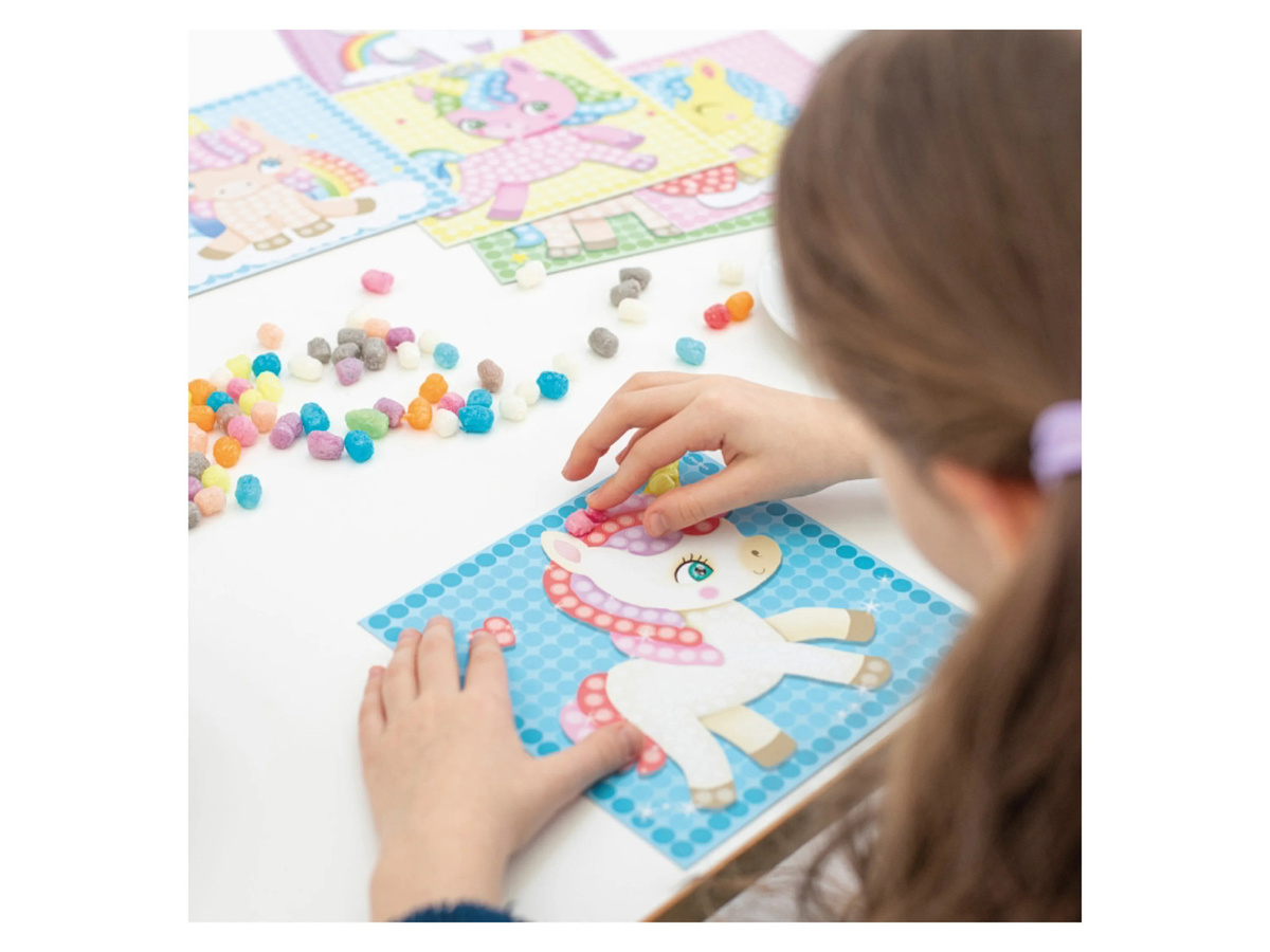 PLAYMAIS Little Mosaic Dream Unicorn, mit farbenfrohen Motiven, ab 3 Jahre - Bild 2