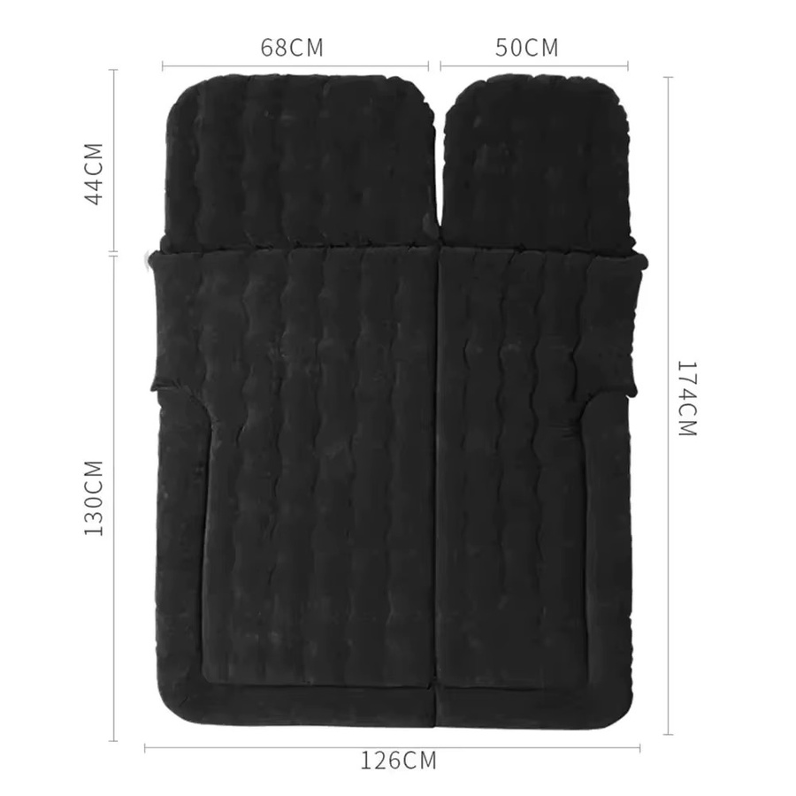 Multifunktionales 2-in-1 aufblasbares Auto-Bett aus PVC mit Beflockung für SUV und PKW - Bild 4