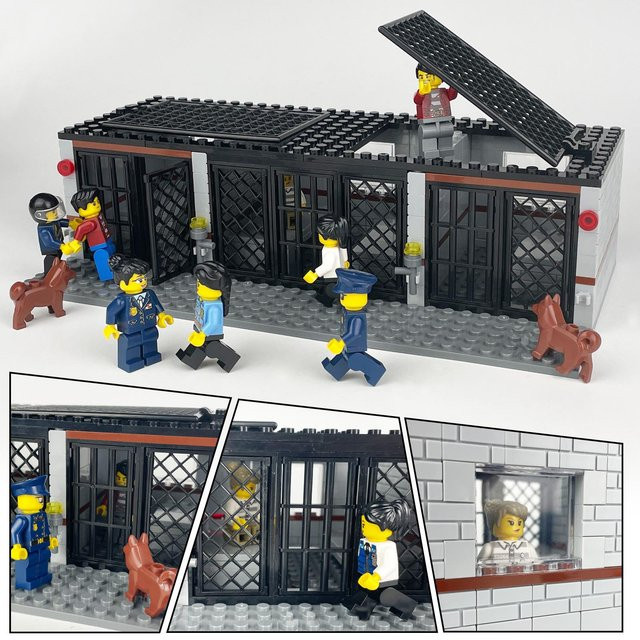 MOC 1602B Skorpionhöhle Gefängniszelle, Kleinpartikel-Bausteine, ab 6 Jahren - Bild 1