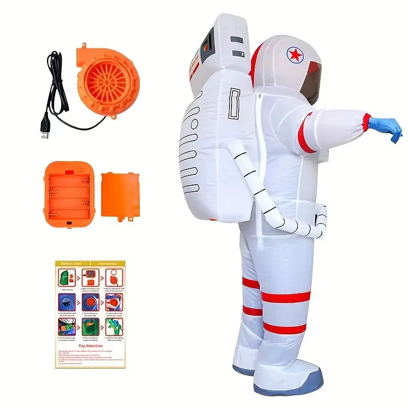 Hangchen Family Astronauten-Kostüm, Weltraum, Weiß - Bild 4