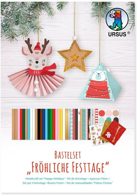 URSUS Bastelset Fröhliche Festtage Weihnachten - Bild 1