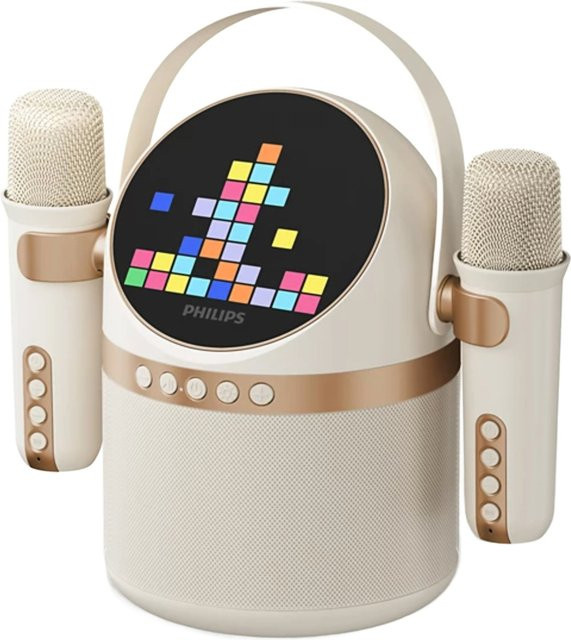 Philips Tragbarer Bluetooth-Lautsprecher mit 10W und Karaoke-Funktion in Beige TAS2509WT/00 - Bild 1