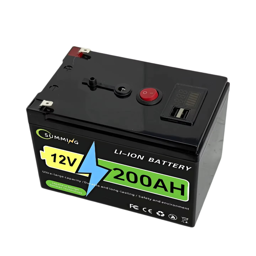 MNMA 12V 200Ah Lithium-Eisenphosphat-Batterie mit BMS in Schwarz für Notstromversorgung und Elektrorollstühle - Bild 7