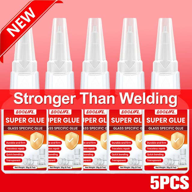 LOOLIFL Superkleber transparent extra starker Klebstoff für Metall und Kunststoff - Bild 1