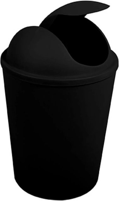 MSV Mülleimer Ako 5,5 mit Schwingdeckel, Schwarz, B/T/H: 30,5 x 20,0 x 1,0 cm - Bild 1