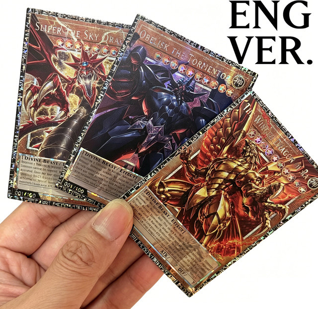 Yu-Gi-Oh! Ägyptischer Gott Slifer der Himmelsdrache Obelisk der Quäler, DIY Proxy-Karten, Set / Bundle - Bild 1