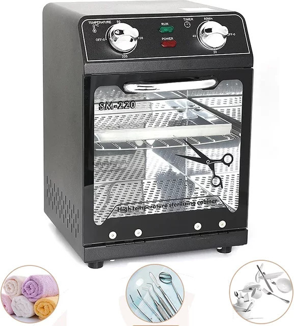 VamsLuna Sterilisator Nagelwerkzeug Reinigung, Silber - Bild 1