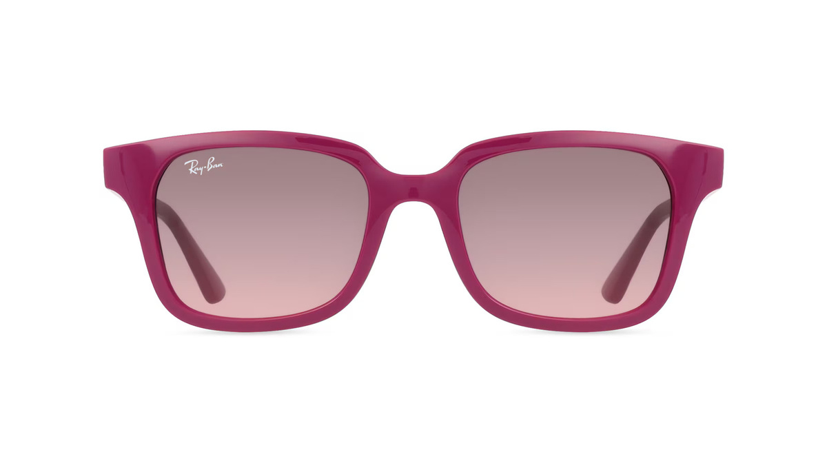 Ray-Ban RJ9071S Kinder-Sonnenbrille, Vollrand, Quadratisch, Kunststoff, Rot - Bild 1