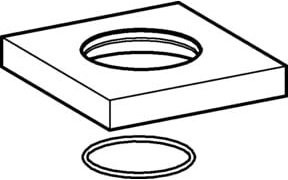 Hansa Ros 59913879 in Silber, B/T: 7,5 x 7,5 cm - Bild 1