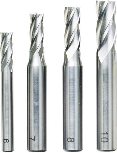 Proxxon Schaftfräsersatz 4-teilig aus HSS in Silber, Schaftdurchmesser: 6 mm, 7 mm, 8 mm und 10 mm - Bild 1