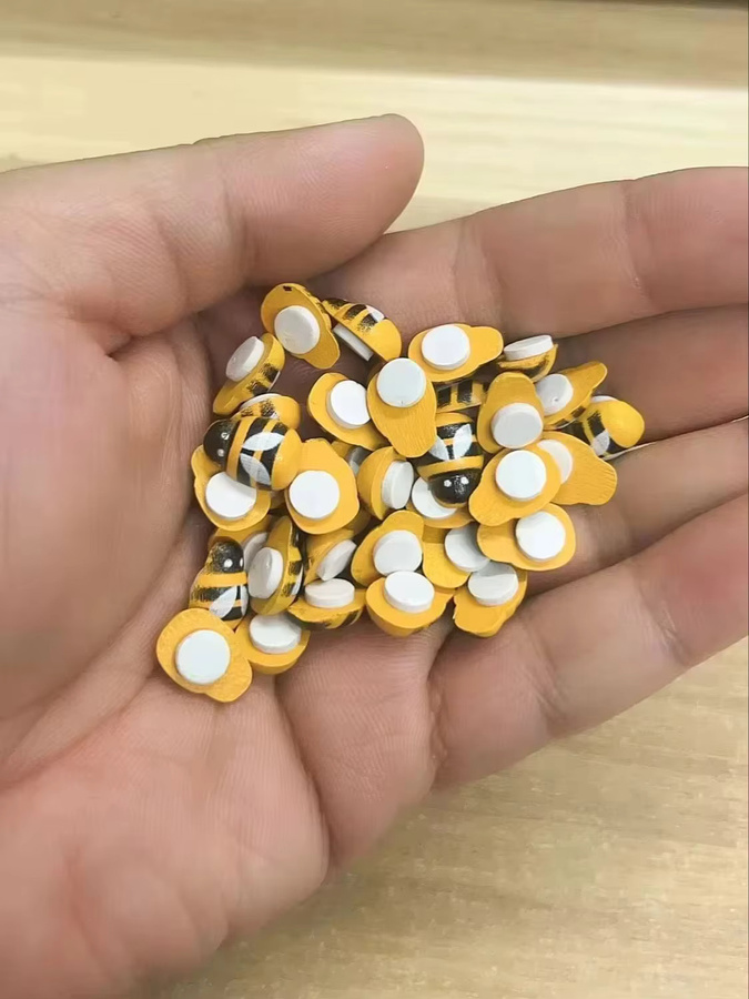 Mixed Bee selbstklebende Bastel-Cabochons aus Resin für Scrapbooking und DIY-Projekte, 50 Stück, Durchmesser: 13 mm - Bild 4
