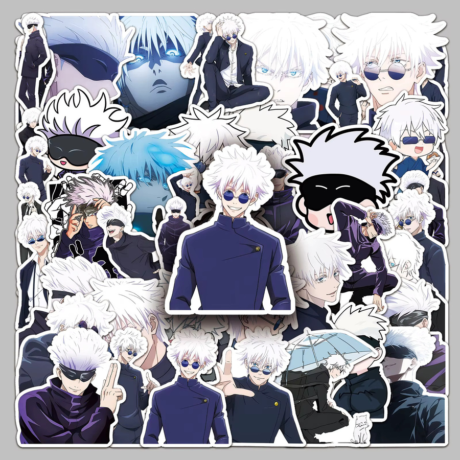 Bandai Jujutsu Kaisen Gojo Satoru Aufkleber, 100-teiliges Set, bunt - Bild 3