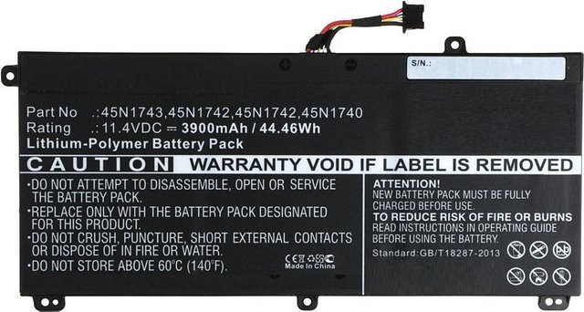 CoreParts Akku für Lenovo ThinkPad T550, Farbe: Schwarz - Bild 1