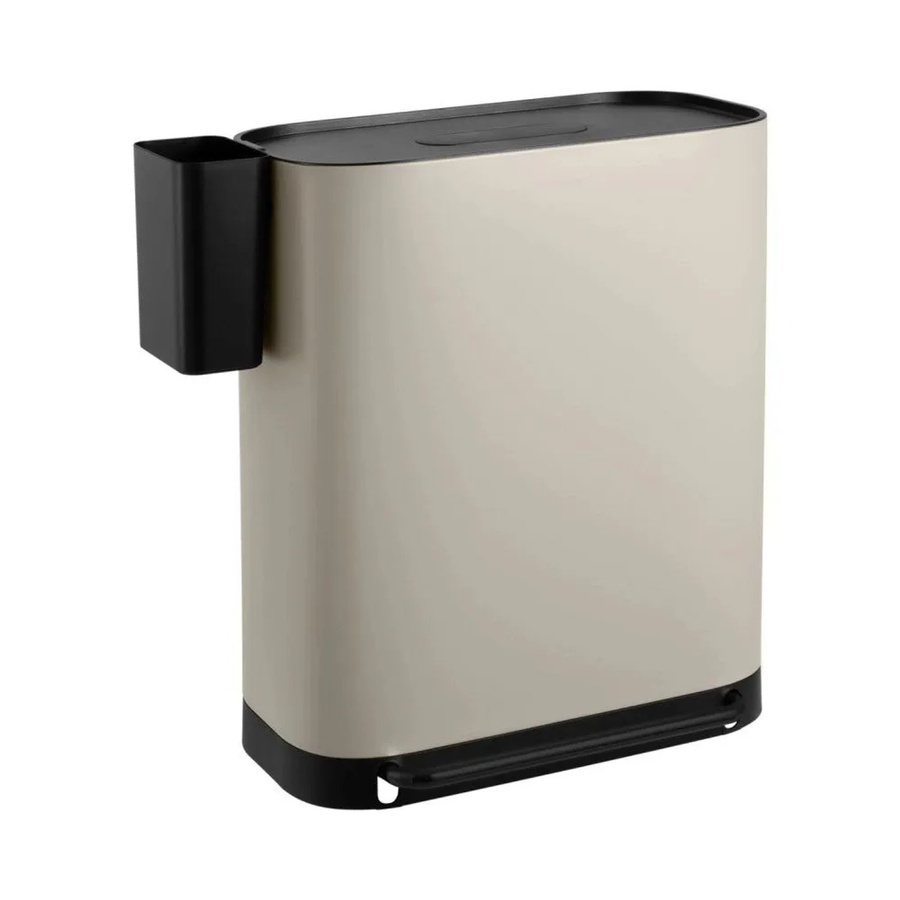 Svita MLT2X30 Treteimer mit 2 Fächern und Deckel, 60 l, Farbe: Beige - Bild 2