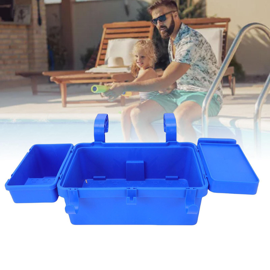 KaiSai Pool-Aufbewahrungskorb aus PP für Handtücher, Spielzeug und Getränke zum Abnehmen am Schwimmbecken - Bild 4