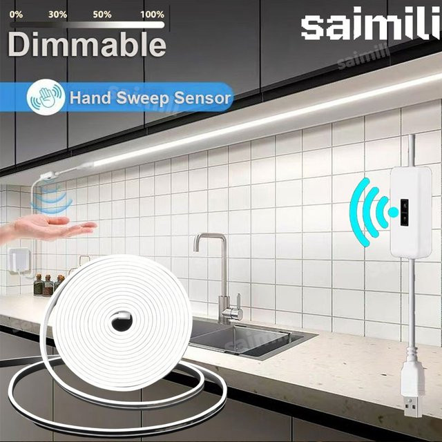 Dimmbarer LED Neon Lichtstreifen von shine-tale mit Gestensensor und USB-Anschluss, wasserdicht und flexibel für deine DIY-Dekoration - Bild 1