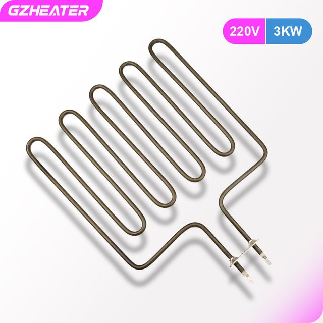 GZHEATER Elektrisches Sauna-Heizelement 3000 W, 220 V, Silber, Ersatzteil für Badeofen - Bild 1