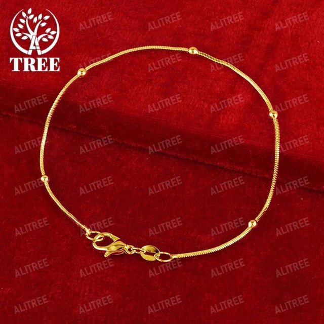 ALITREE Perlen Kette, 750 Gelbgold, Damen - Bild 1