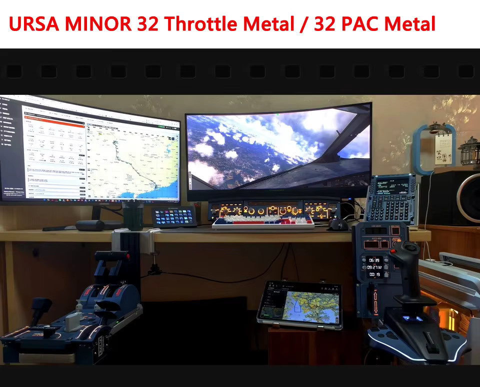WINWING URSA MINOR 32 Metall-Flugsimulator-Throttle mit 32 PAC Aerodynamischer Konfiguration für X-Plane und MSFS - Bild 2