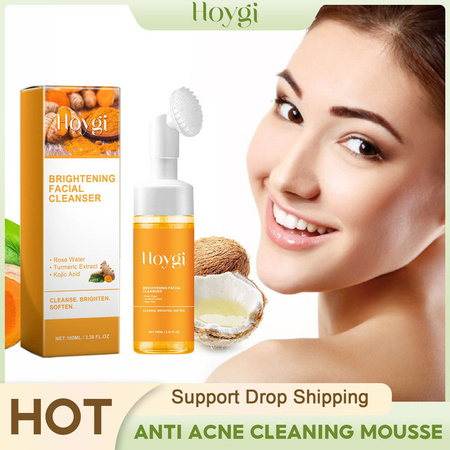 Hoygi Gesichtswaschschaum mit Kurkuma, 100 ml, Unreine Haut / Akne