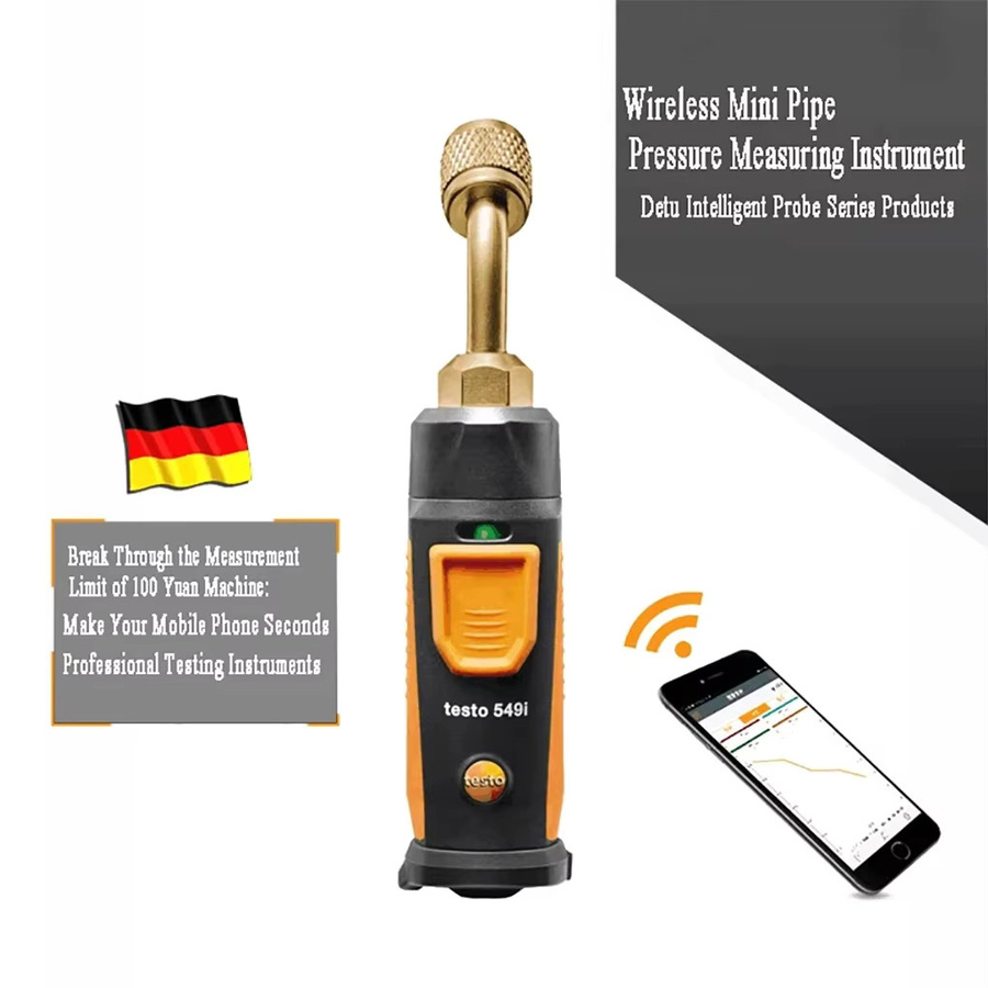 Testo 549i Kabelloses digitales Manifold-Messgerät zur intelligenten Druckmessung für Klimaanlagen und Kühlsysteme mit App-Steuerung - Bild 2