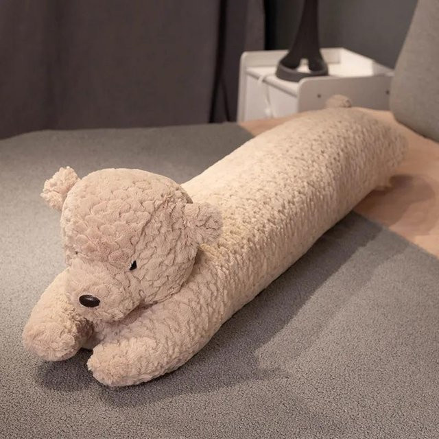 Binchi Keji Travel Kaninchen-Körperkissen aus Plüsch in Beige, 85 cm - Bild 1