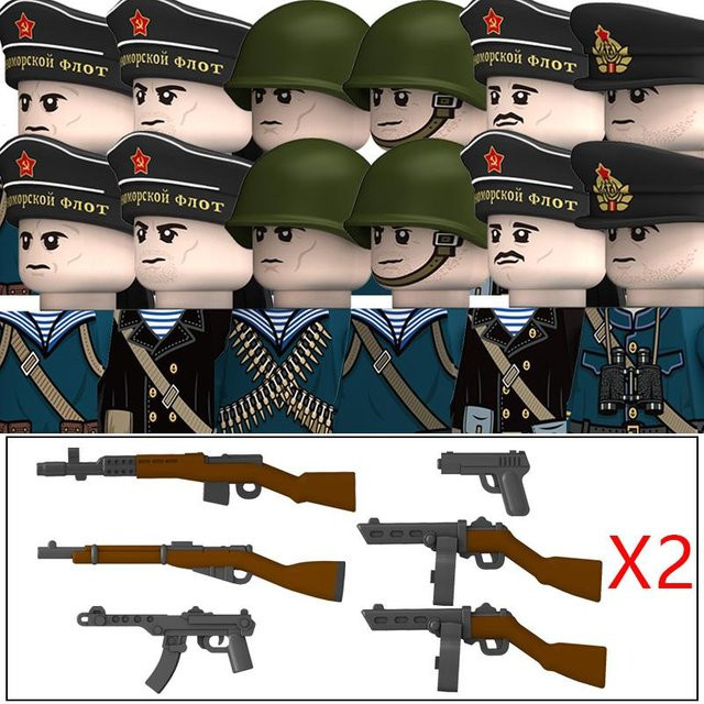 Yiran toy Militär Zweiter Weltkrieg Deutsche Marine Figuren Bausteine, Soldaten, ab 14 Jahren - Bild 1
