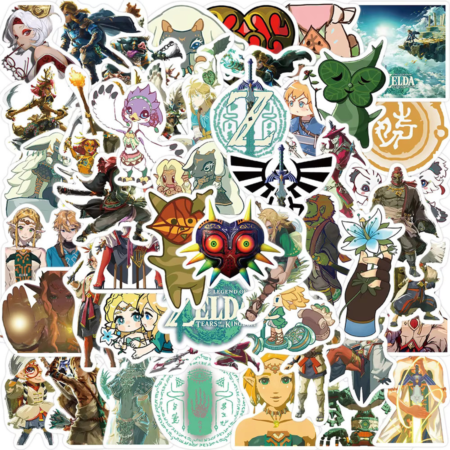 Bandai The Legend of Zelda Tears of the Kingdom Graffiti-Aufkleber, 50 Stück - Bild 2