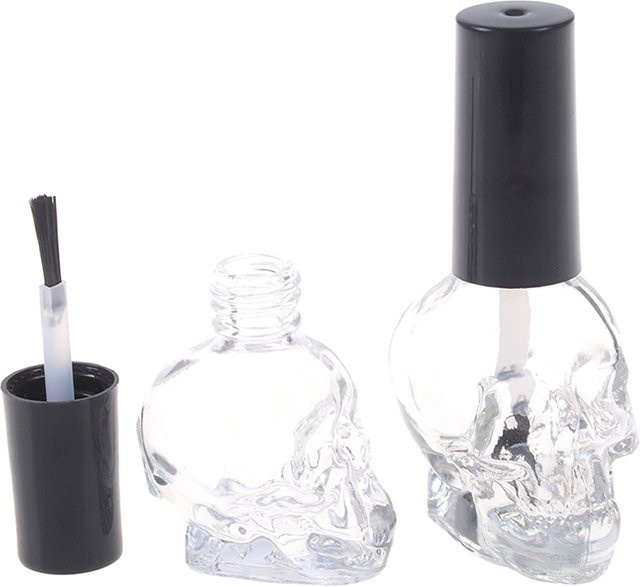 JCSYFAC Nagellack Flasche, 10 ml, Transparent, Glas, mit Pinsel - Bild 1