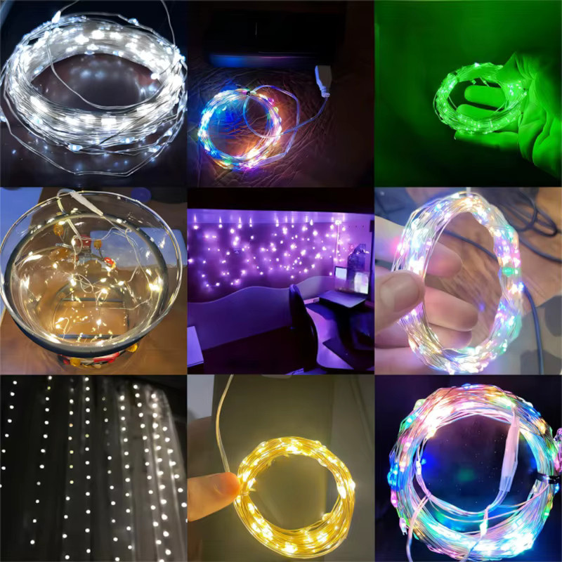 Majisu USB-LED-Lichterkette in Warmweiß für Schlafzimmer, Party und Hochzeit - Bild 2