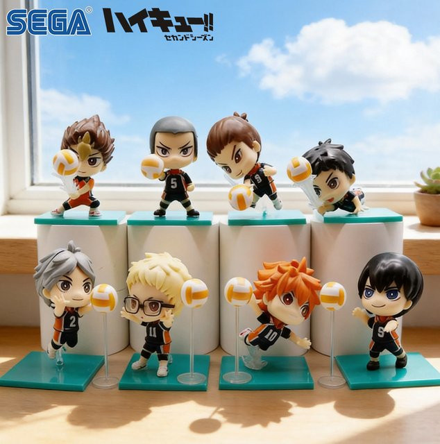 SEGA Haikyuu!! Chibi-Figuren Hinata Shōyō & Kageyama Tobio, 8-teiliges Set - Bild 1