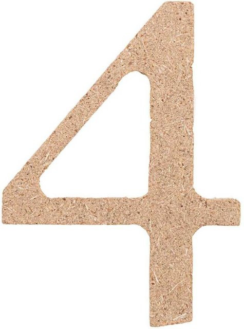 Rico Design Zahl 4 MDF - Bild 1