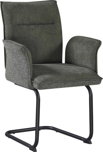 Mömax Armlehnstuhl Nova in Grün mit Armlehnen für Esszimmer und Home Office - Bild 1