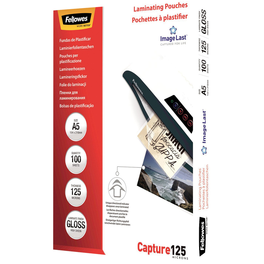 Fellowes Laminierfolie DIN A5 transparent 100 Stück 125 Micron - Bild 3