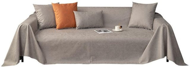 BC Pet Supplies Sofabezug aus Polyester, wasserabweisend und rutschfest, Grau, B/T: 210 x 130 cm - Bild 1