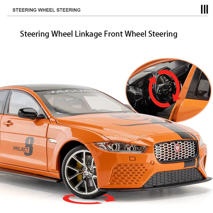 MAKEDA Jaguar XE Svproject 8, Spielzeugmodell, 1:18, Metall, Licht und Ton - Bild 3