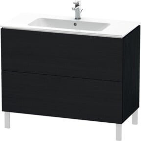 Duravit L-Cube Waschtischunterschrank in Weiß Matt mit 2 Auszügen, stehend, B: 102 cm, T: 48,1 cm, H: 70,4 cm - Bild 1